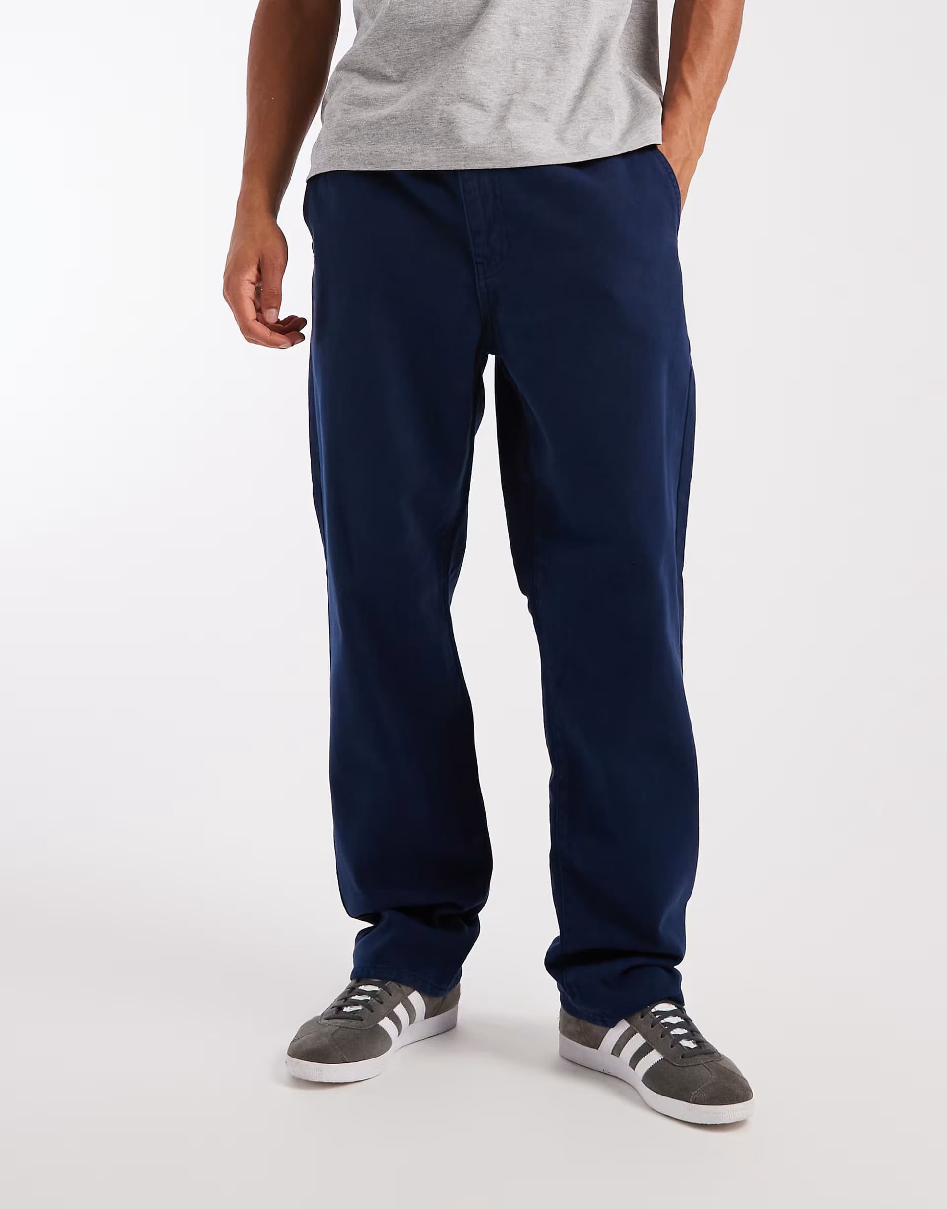 ASOS ASOS Navy Straight Fit Trousers