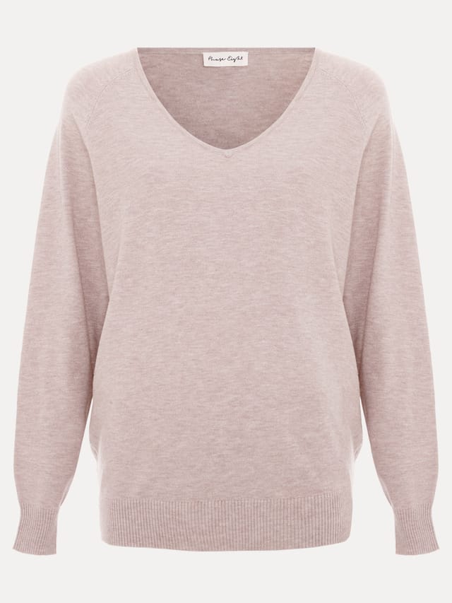 Phase Eight Phase Eight Women's Senita Fine Knit V-Neck Jumper in Cream - 2