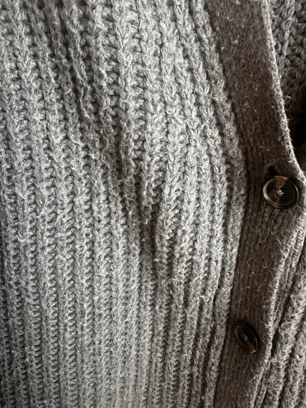 ASOS Design Grey Chunky Knit Cardigan