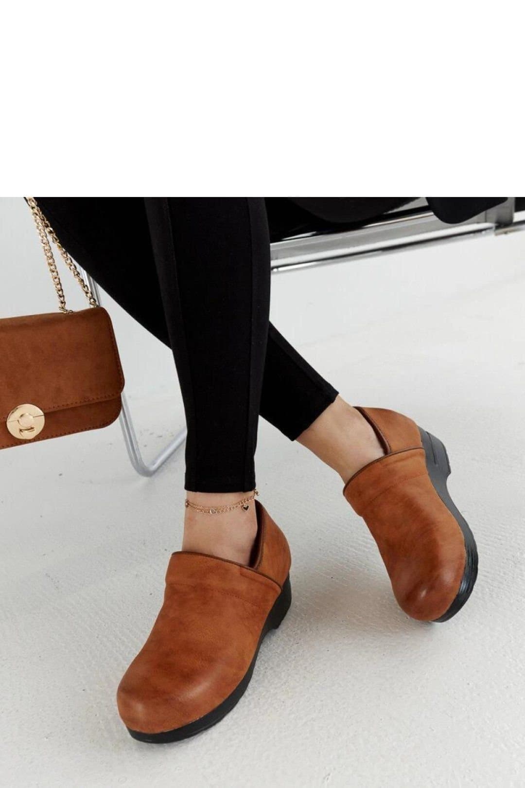 Love Lace Love Lace Women's Half Shoes Platform Loafers Slip On for Fall Winter in Brown