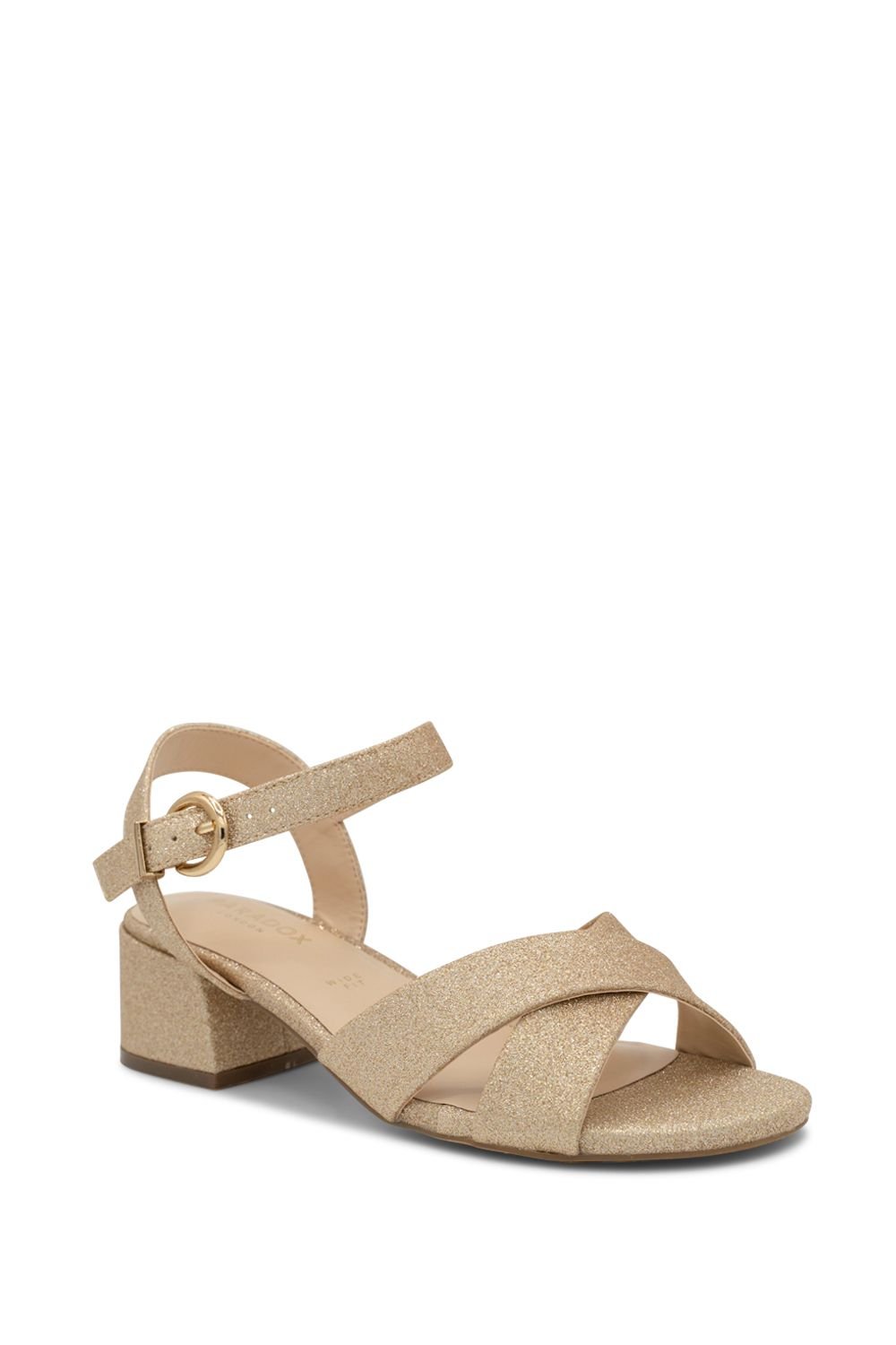 Paradox London Paradox London Women's Neala' Wide Fit Block Heel Sandal in Gold - 2