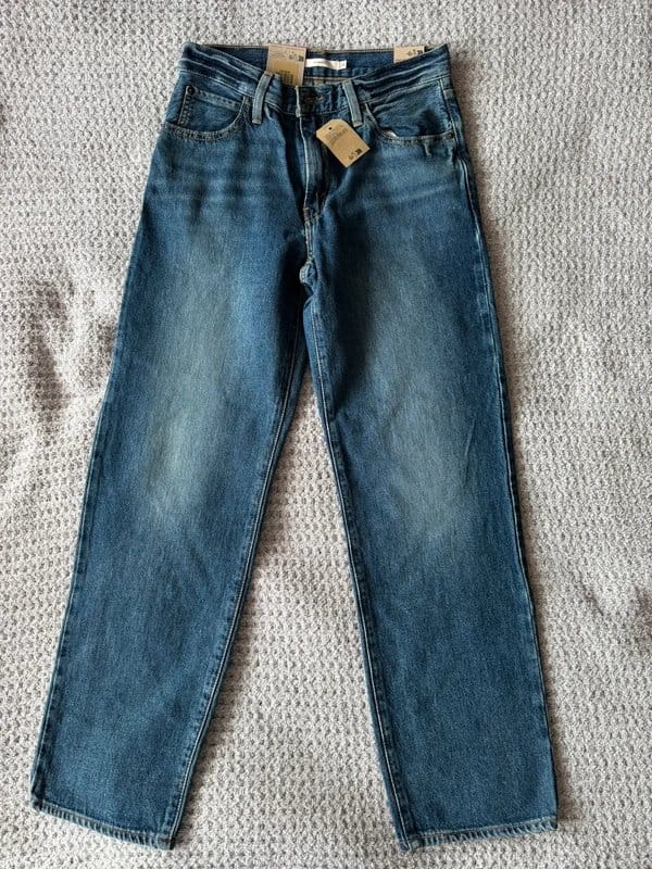 Levi's Blue Denim Straight-Leg Jeans