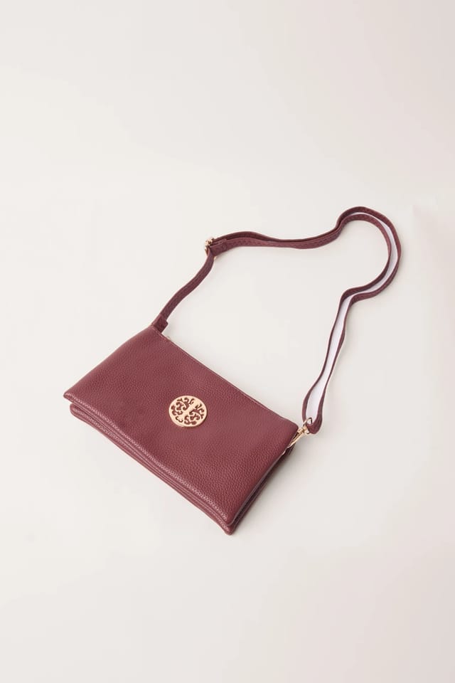 Blue Vanilla Detailed Zip Up Purse With Detachable Strap - 2