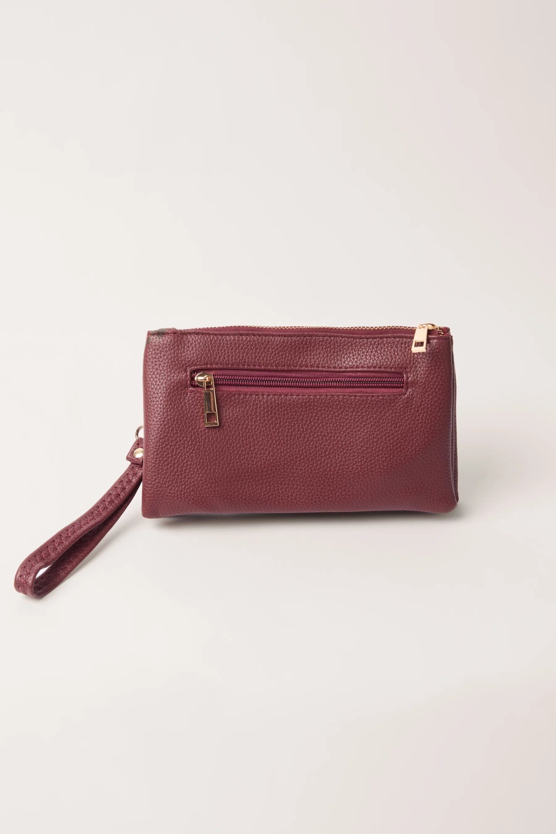 Blue Vanilla Detailed Zip Up Purse With Detachable Strap - 4