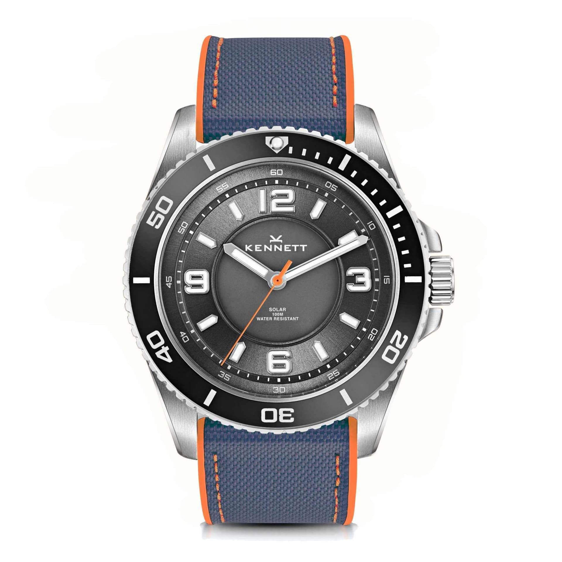 Kennett Kennett Men's Solaxplorer Solar Powered 100m Waterproof Watch in Mid Navy