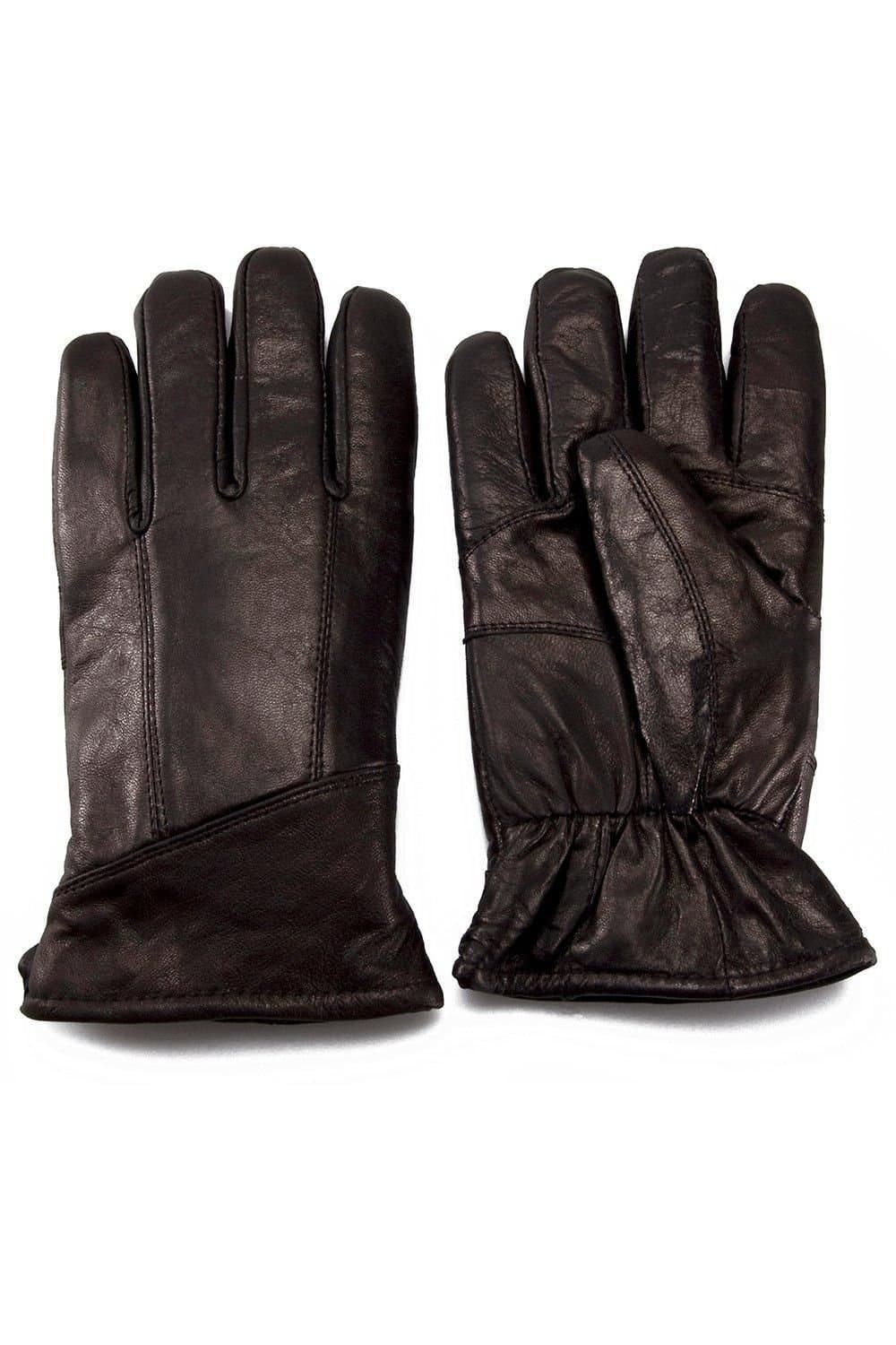 Nordvek Nordvek Men's Leather Gloves With Sheepskin & Lambswool Lining in Black