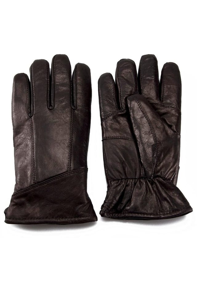 Nordvek Nordvek Men's Leather Gloves With Sheepskin & Lambswool Lining in Black - 2