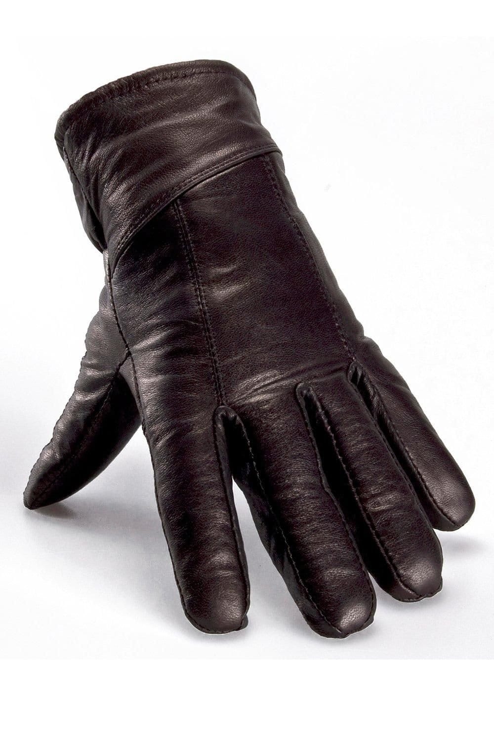 Nordvek Nordvek Men's Leather Gloves With Sheepskin & Lambswool Lining in Black - 4