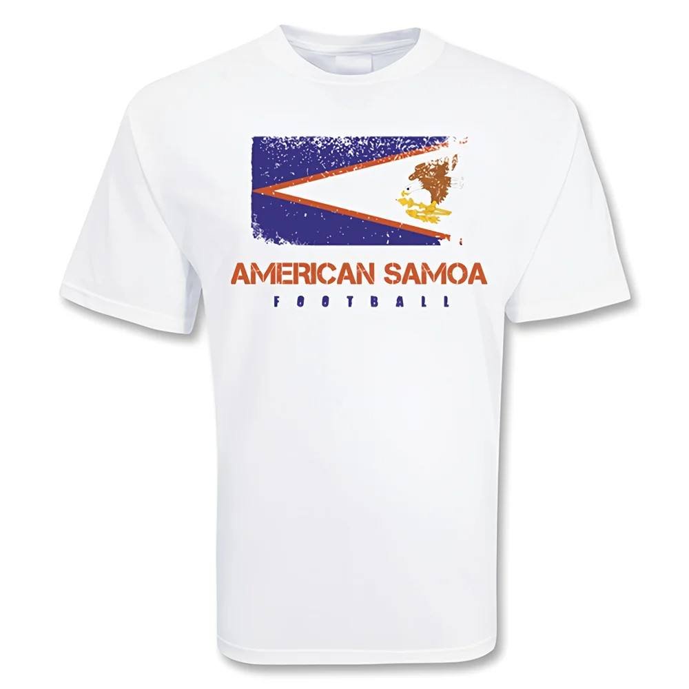 American Samoa American Samoa Men's Football T-Shirt in White - 2