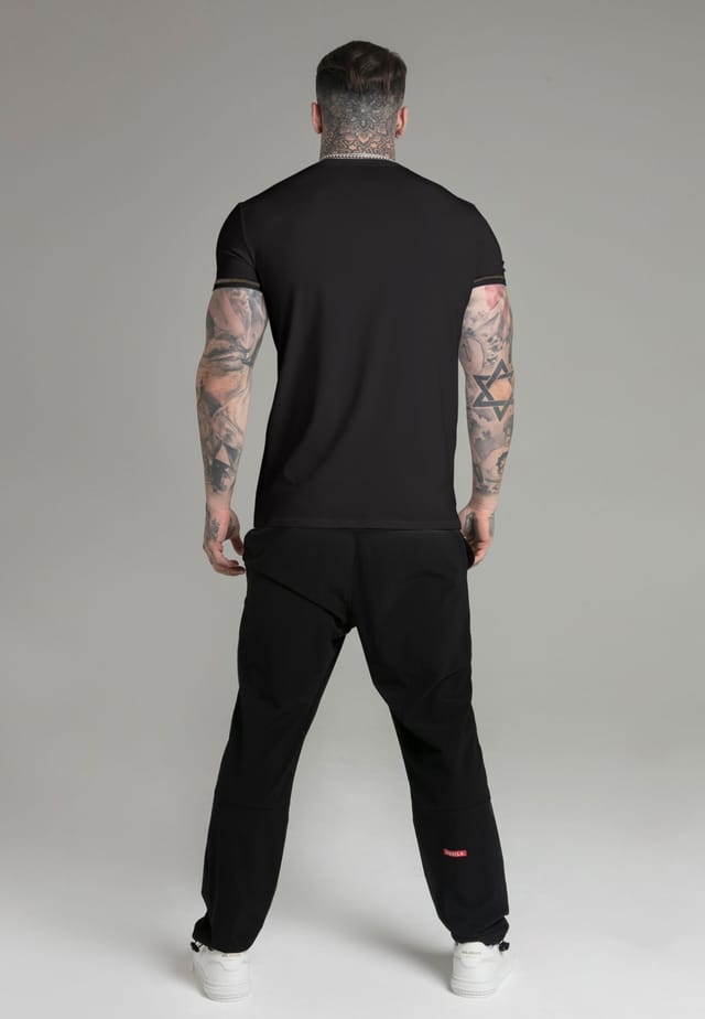 SikSilk SikSilk Men's Muscle Fit T-Shirt in Black - 3
