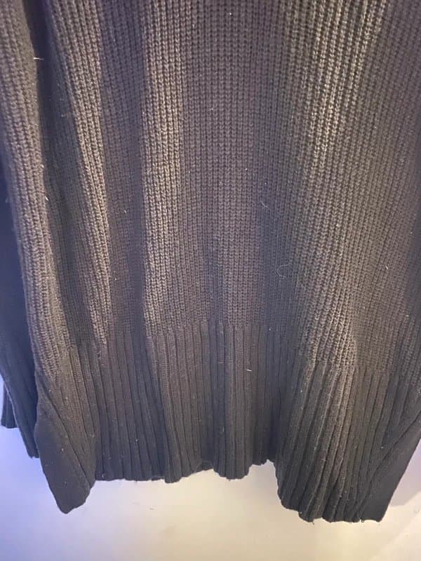 Topshop Topshop Black Oversized Ribbed V Neck Sweater Jumper sz M Great Condition