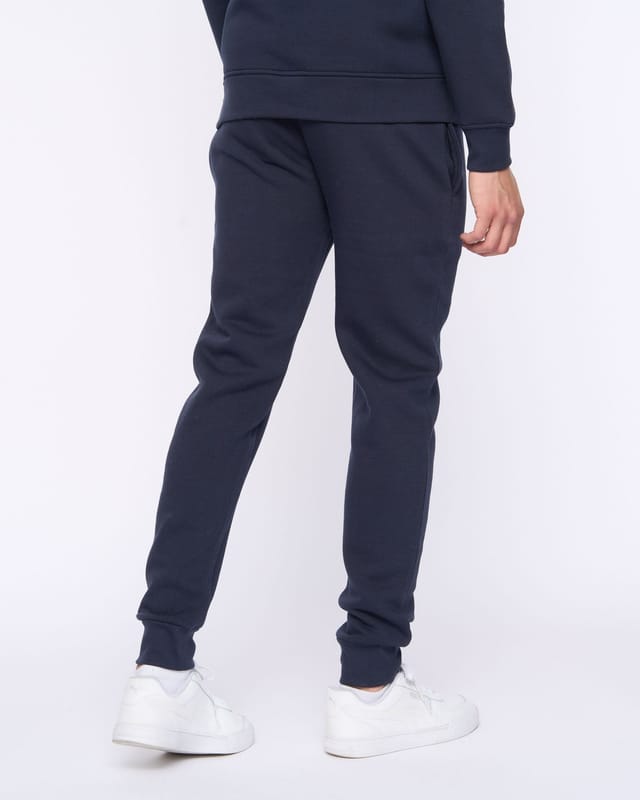 Duck&Cover Duck&Cover Merchell Men's Premium Cotton-Rich Hoodie & Cuffed Jogger Two-Piece Set in Navy - 3