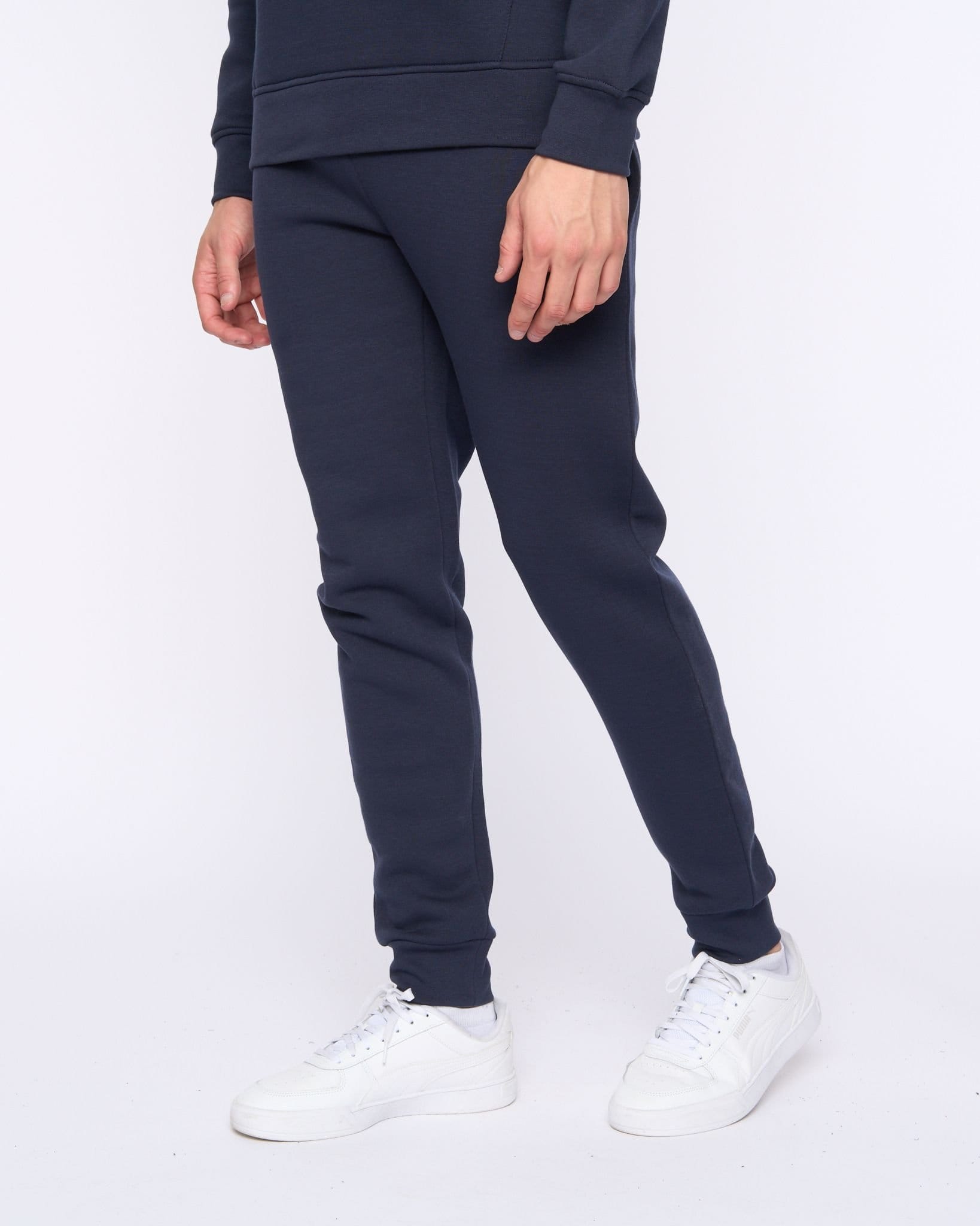 Duck&Cover Duck&Cover Merchell Men's Premium Cotton-Rich Hoodie & Cuffed Jogger Two-Piece Set in Navy - 4