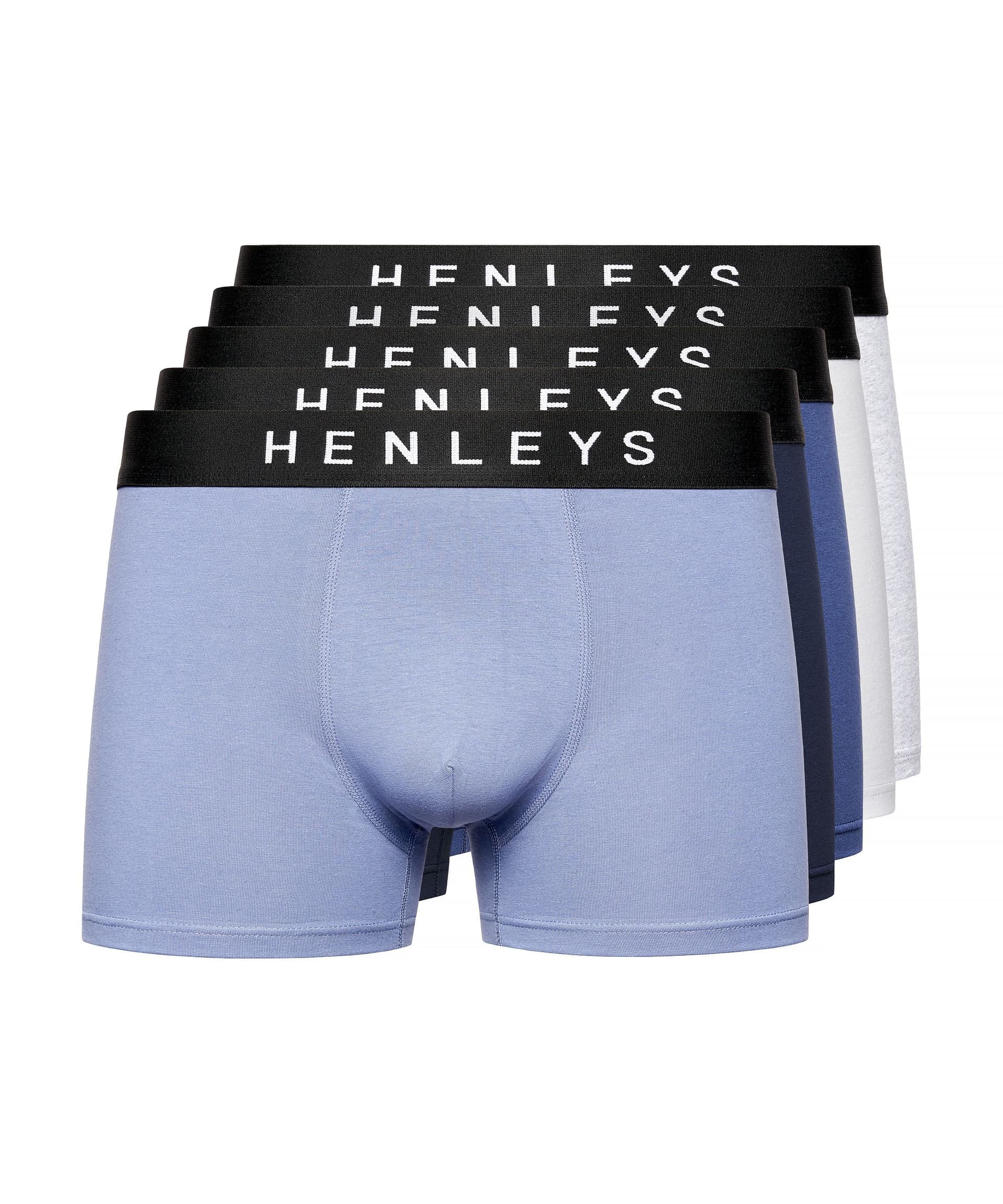 Henleys Henleys Men's Inkset Boxers 5 Pack
