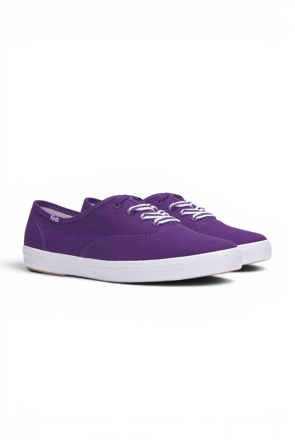 keds Keds Women's Champion Originals Canvas Lace-Up in Purple