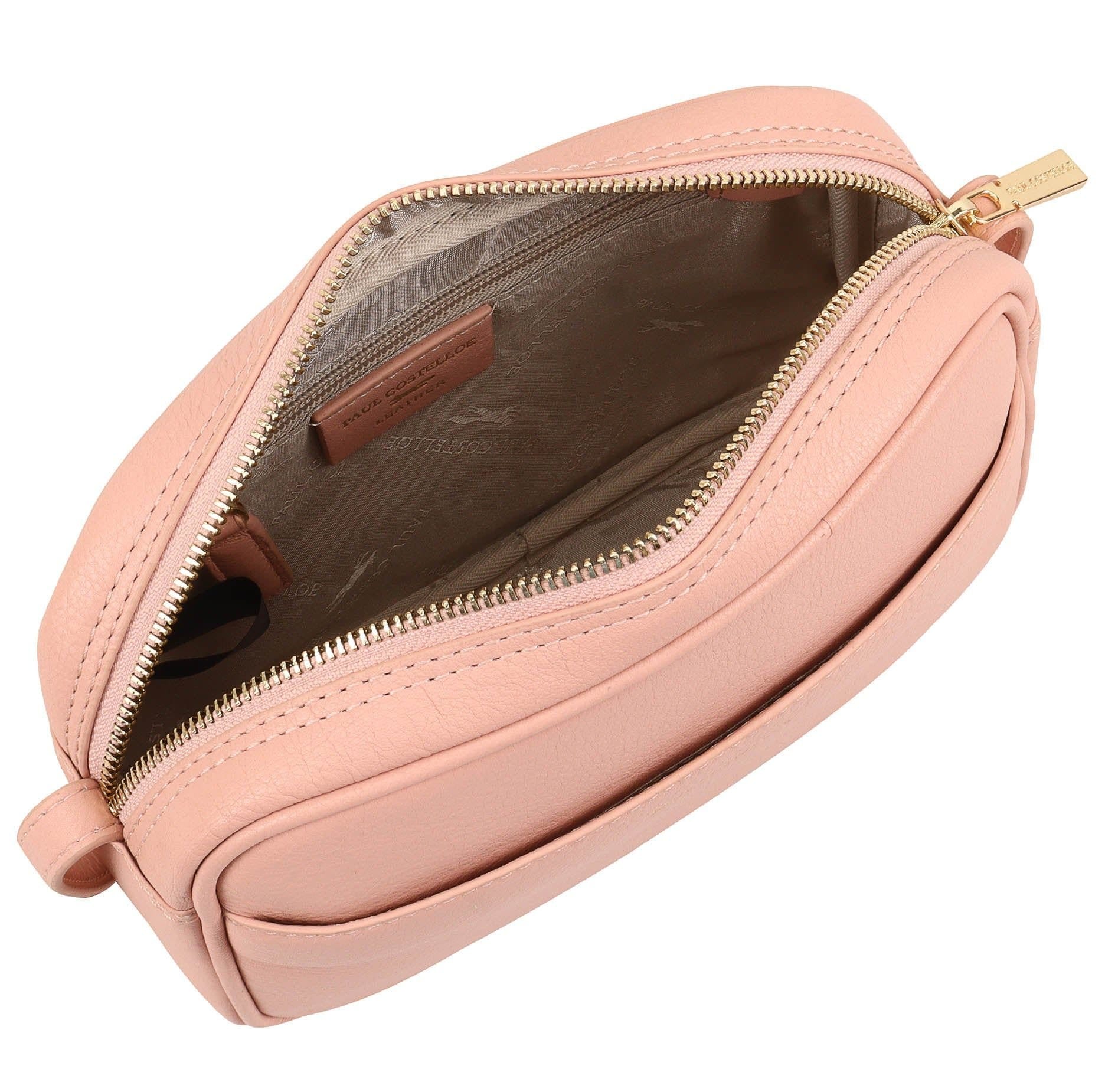 Paul Costelloe Paul Costelloe Women's Cooper Leather Cross Body Bag in Coral - 4