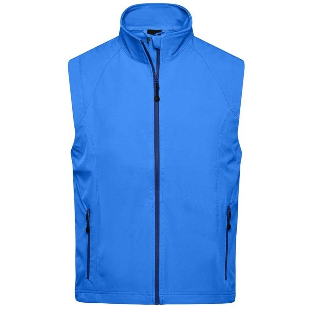 James and Nicholson James and Nicholson Men's Softshell Gilet in Dark Blue