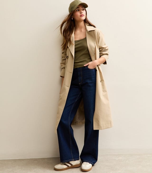 New Look Women's Dark Khaki Square Neck Vest Top New Look - 3