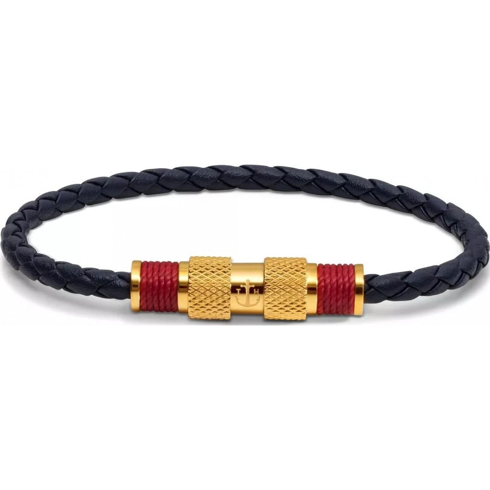 Tom Hope Tom Hope Men's Black Leather Bracelet TM0272