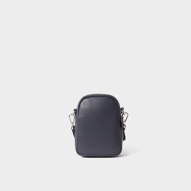 OSPREY LONDON OSPREY LONDON Women's The Stella Leather Phone Bag in Navy - 3