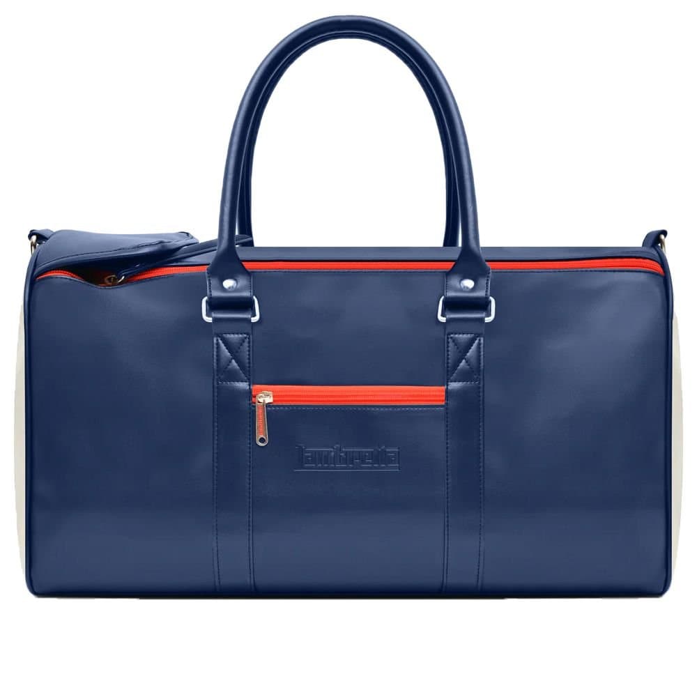 Lambretta Lambretta Navy PU Retro Sports Duffle Bag