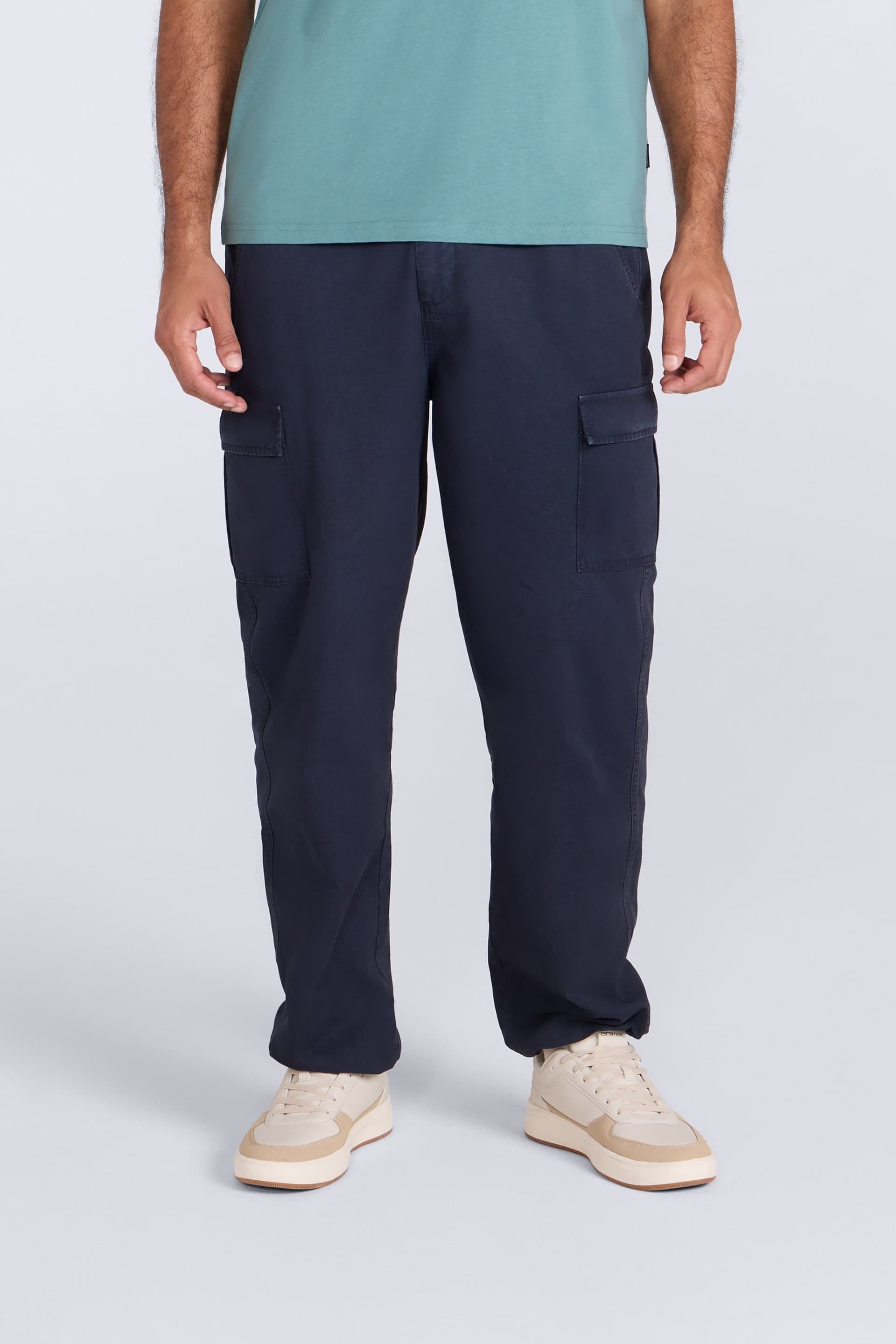 Animal Animal Men's 'Melbourne' Lightweight Casual Comfortable Multipocketed Cargo Trouser in Navy