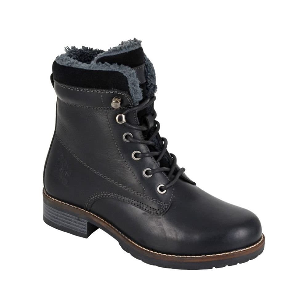 Woodland Woodland Women's Leather Ankle Boots in Black