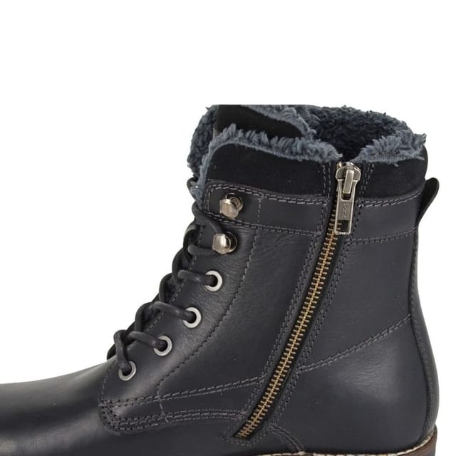 Woodland Woodland Women's Leather Ankle Boots in Black - 3
