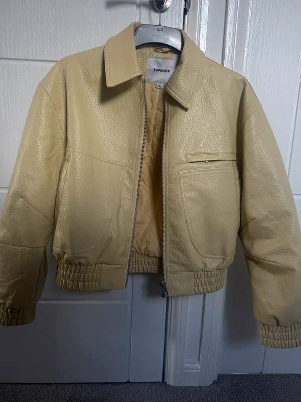 Topshop Topshop butter leather jacket