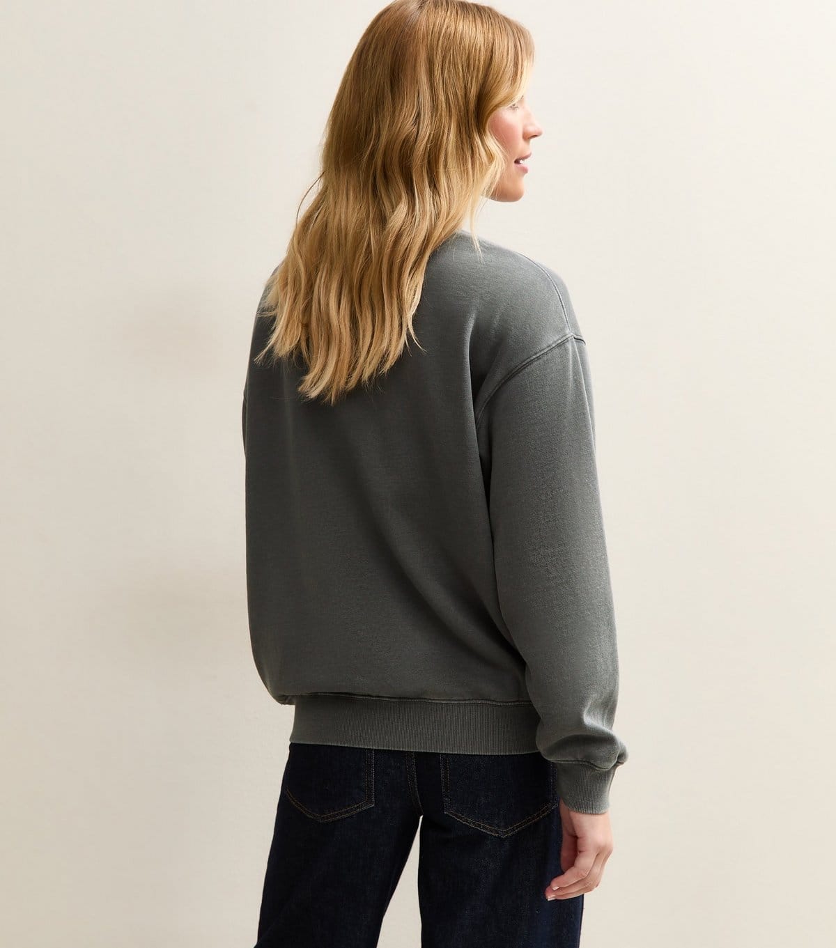 New Look Women's Dark Grey Washed Sweatshirt New Look - 4