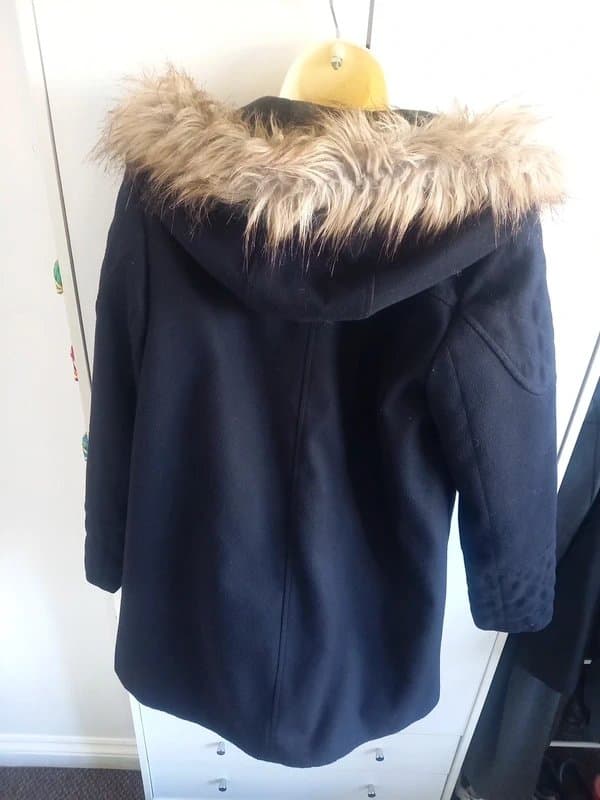 New Look Just dropped! 'New look' navy hooded zip up coat