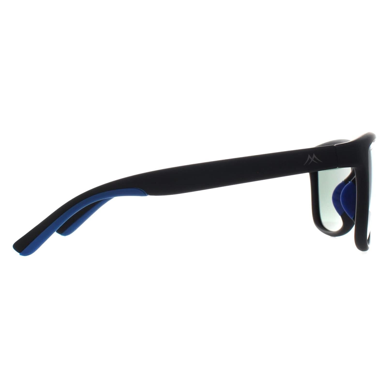 montana montana Men's Rectangle Black Blue G15 Polarized MP199 - 4