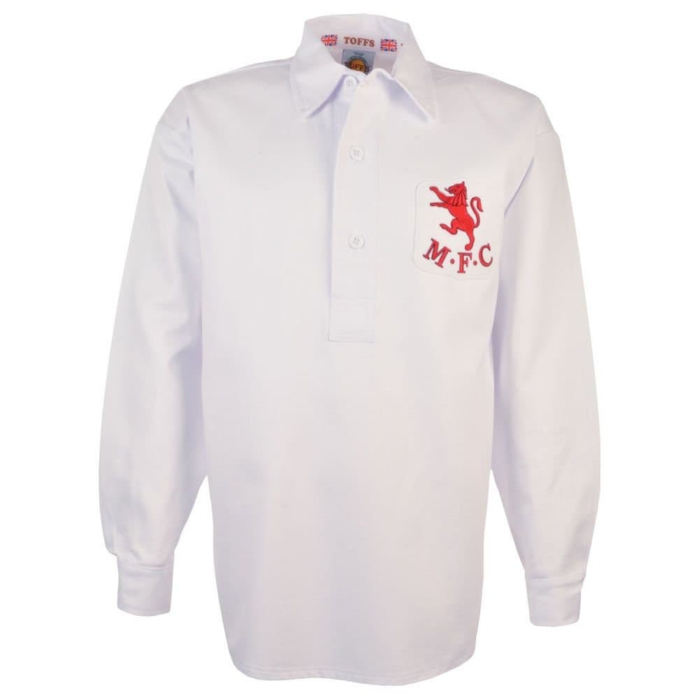 Millwall Millwall Men's Mens Retro 1940 Away Football Shirt in White