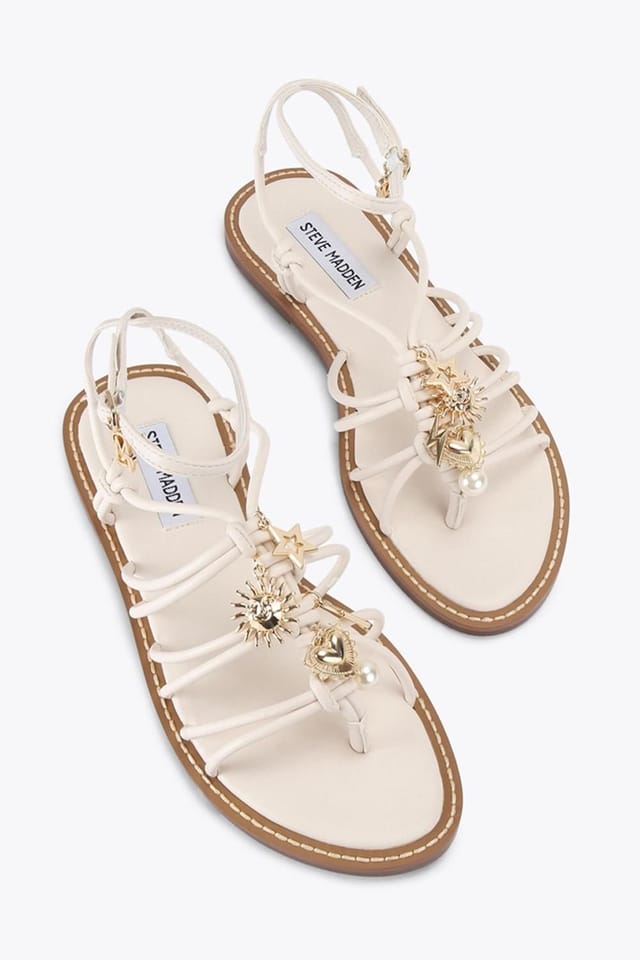 Steve Madden STEVE MADDEN Women's 'La Charmer White' Sandals in Cream - 2