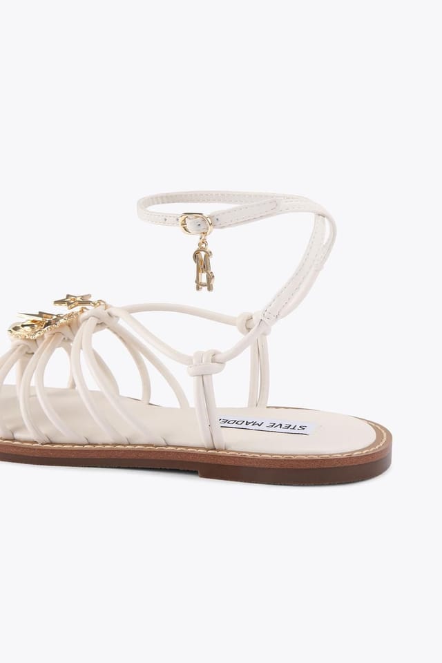 Steve Madden STEVE MADDEN Women's 'La Charmer White' Sandals in Cream - 3