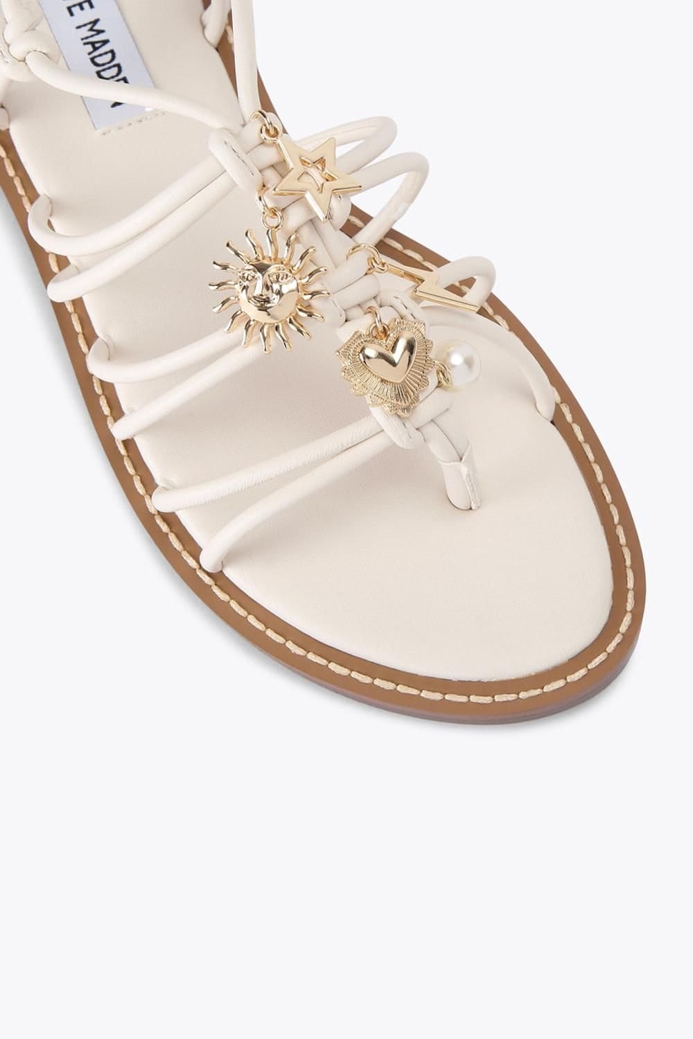 Steve Madden STEVE MADDEN Women's 'La Charmer White' Sandals in Cream - 4