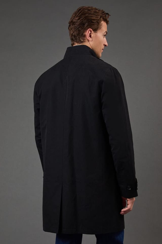 Burton Burton Men's Black Smart Funnel Neck Mac - 3