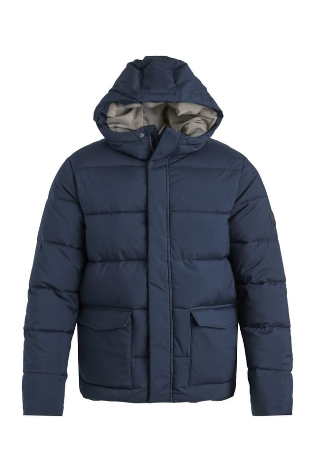 Weird Fish Weird Fish Men's Calderwood Heavy Weight Padded Jacket in Midnight - 2