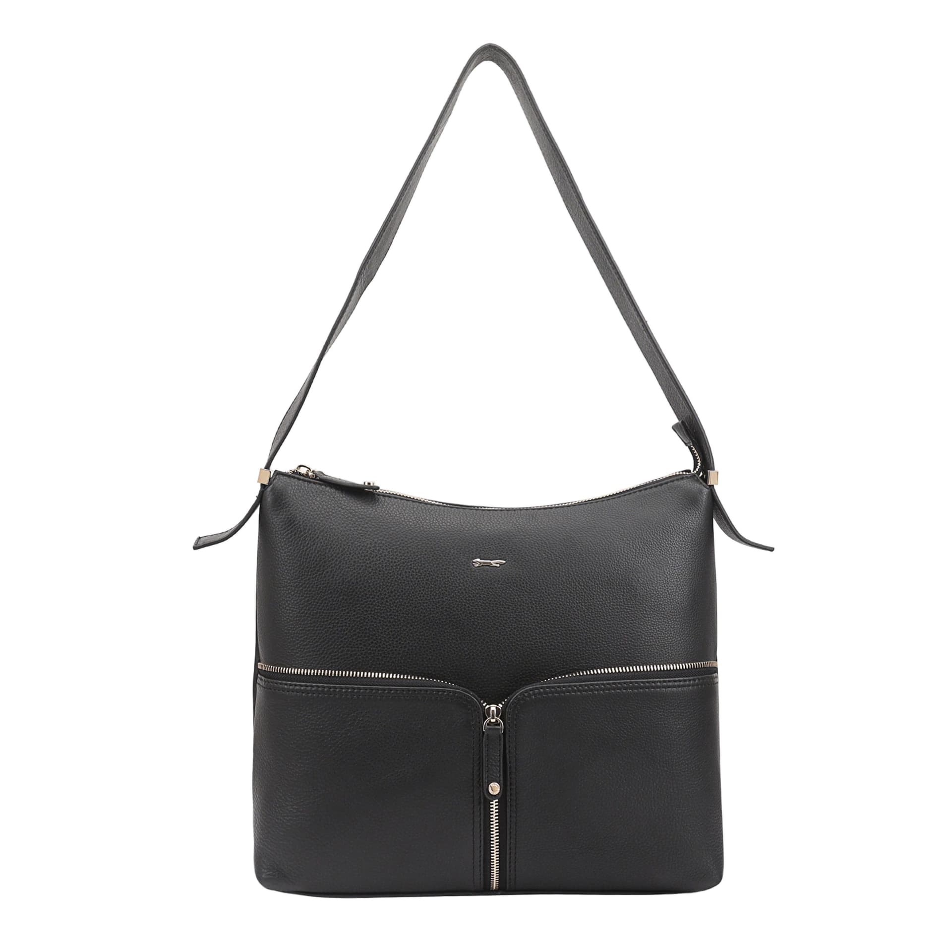 Paul Costelloe Paul Costelloe Women's Nazas Leather Shoulder Bag in Black