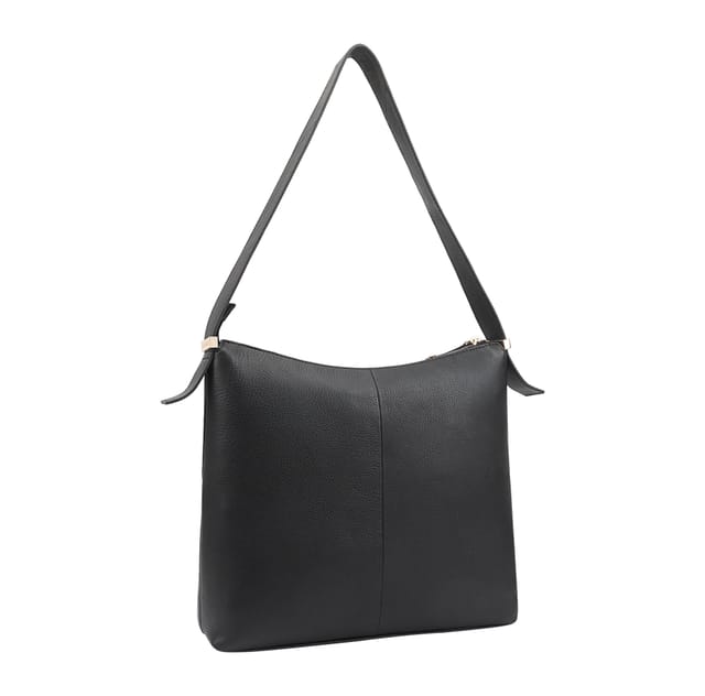 Paul Costelloe Paul Costelloe Women's Nazas Leather Shoulder Bag in Black - 2