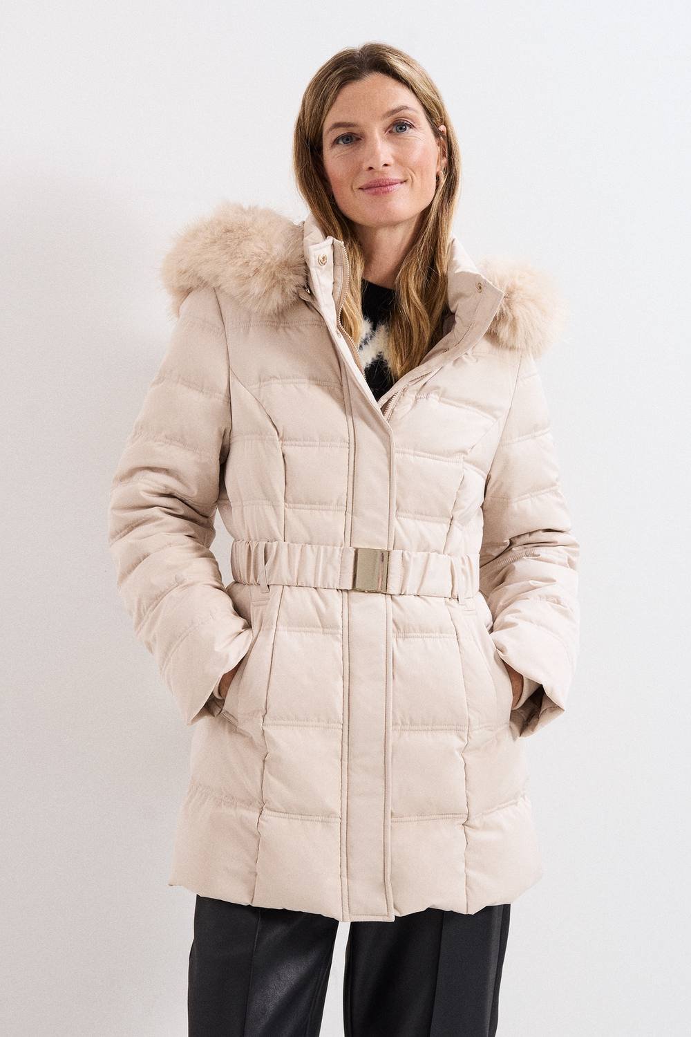 Phase Eight Phase Eight Women's Dixie Midi Coat in Cream - 1