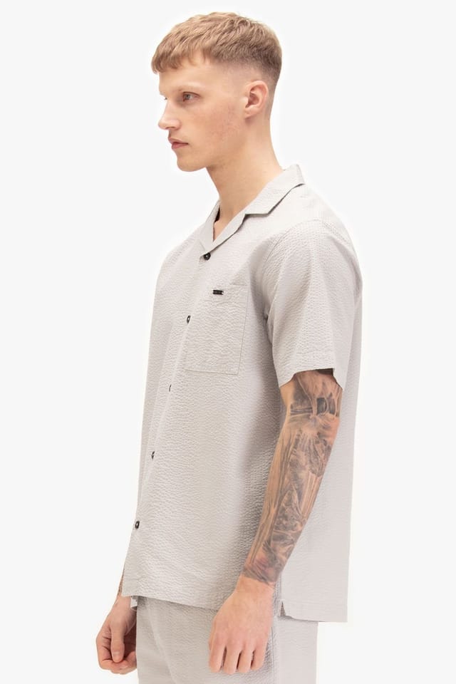 Luke 1977 Luke 1977 Men's Millook Shirt in Light Grey - 3