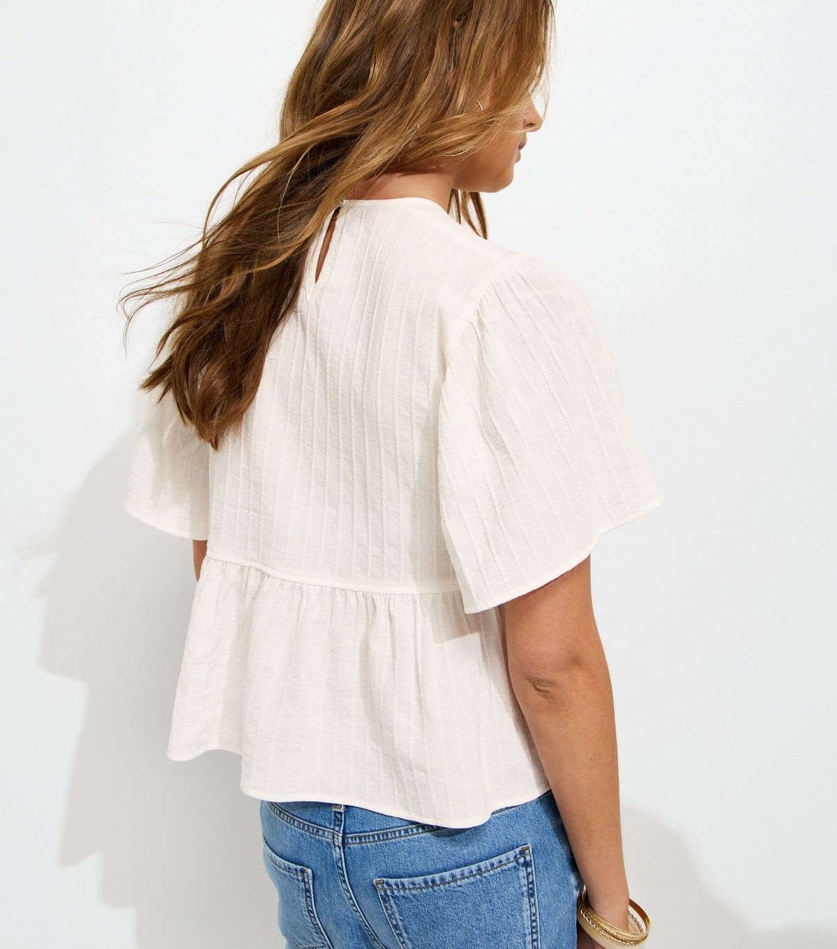 New Look Women's White Embroidered Short Sleeve Top New Look - 4
