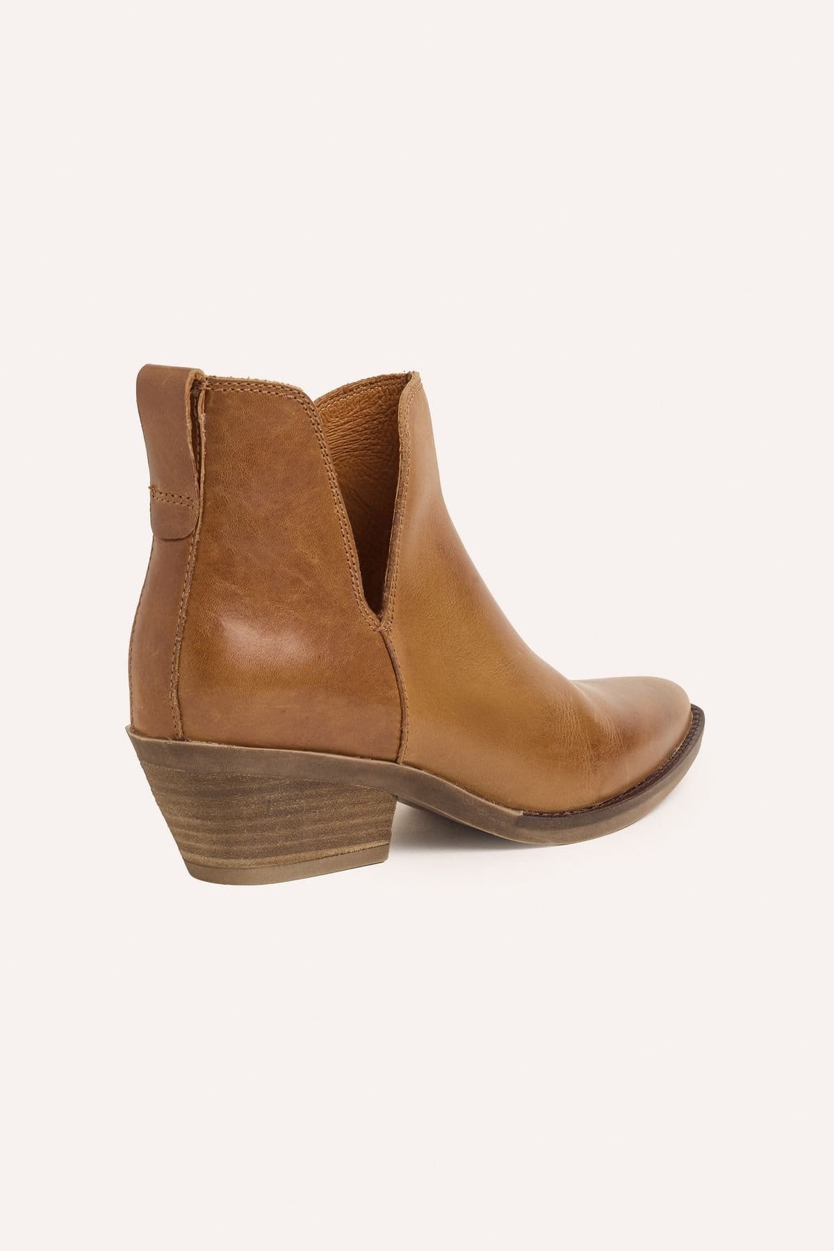 Celtic & Co Celtic & Co Women's Split Detail Ankle Boot in Light Tan - 4