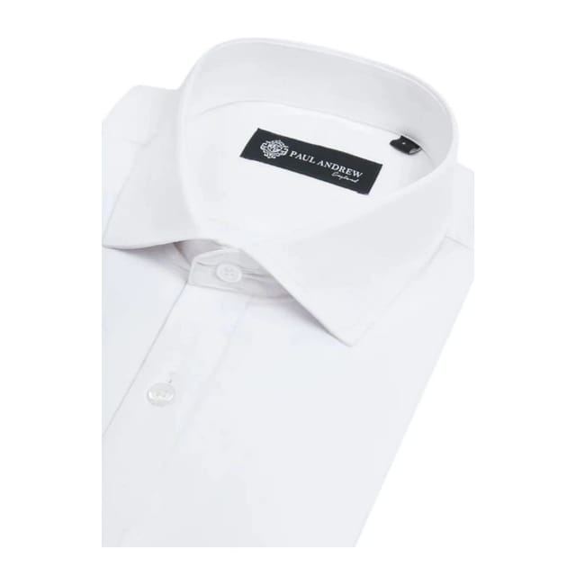 Paul Andrew Paul Andrew Men's Classic Dress Shirt Double Cuff Cutaway Collar Formal in White - 2