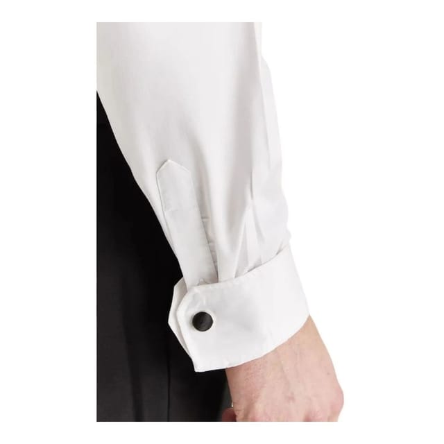 Paul Andrew Paul Andrew Men's Classic Dress Shirt Double Cuff Cutaway Collar Formal in White - 3
