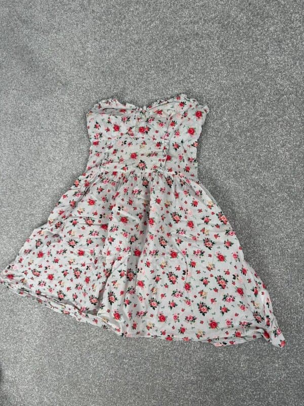 H&M H&M Strapless Floral Mini Dress UK 8 | Whimsy Cottagecore