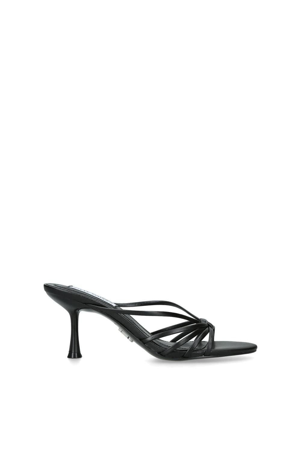 Steve Madden STEVE MADDEN Women's 'Edna Black' Leather Heels in Black