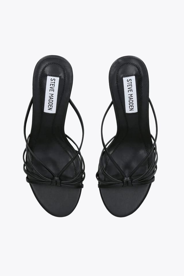 Steve Madden STEVE MADDEN Women's 'Edna Black' Leather Heels in Black - 2