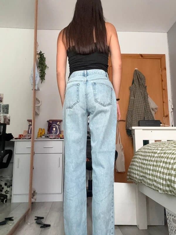 ASOS Design ASOS Design light blue denim straight leg jeans